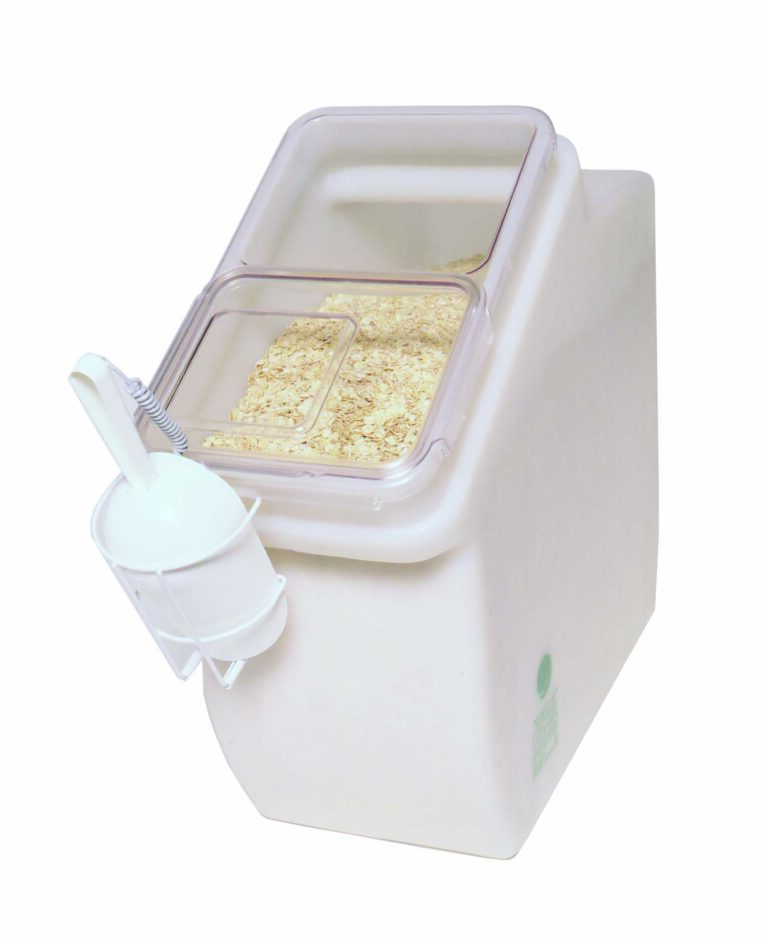 A photo of a scoop bin with bulk product inside.